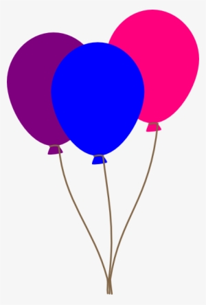 Banner Library Stock Colourful Clip Art At Clker Com - Balloons Pink And Blue