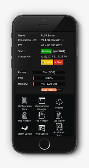 Iphone Hosting Panel - Steam