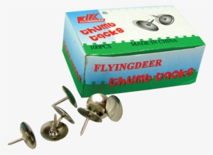 Cn202 Silver Thumb Tacks 100 Pcs/paper Box - Box Of Thumbtacks