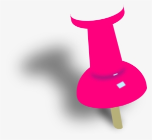 Pink Thumbtack Png - Push Pin