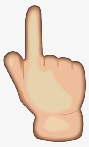 Download White Up Pointing Backhand Index Emoji Icon - Look Down Hand Gesture
