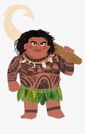 Moana Banner Transparent Download - Moana Maui Clipart Png