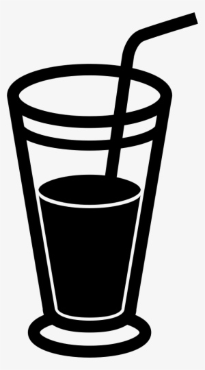 Drink Glass With Soda And Straw Comments - Soda Glass Silhouette