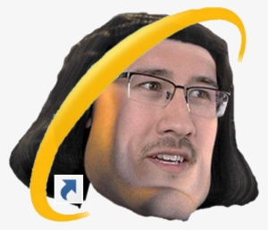 Eyewear Yellow Glasses Vision Care Goggles Facial Hair - E Markiplier