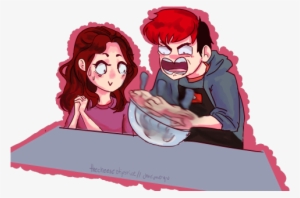 Leaving This Fast Doodle Without Context For @rosannapansino - Rosanna Pansino X Markiplier