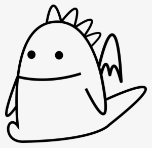 Clipart Resolution 2460*2400 - รูป การ์ตูน ไดโนเสาร์ ขาว ดำ