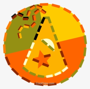 Wizard Hat Royalty Free Vector Clip Art Illustration - Circle