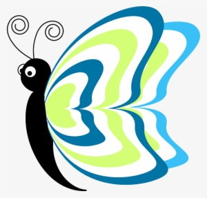 Butterfly, Abstract, Insect, Cartoon, Comic, Cute - Cartoon Clipart