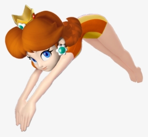 Diving Princess Daisy At The Olympic Games By - Princess Peach And Daisy
