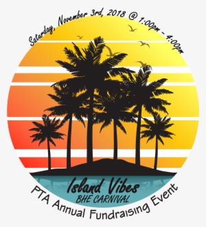 Come Join Our Carnival Chair, Ferrin Deloach, For A - Sunset Palm Tree Clip Art