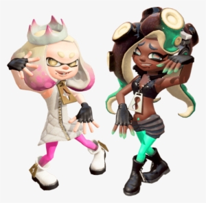 Vector Paintbrush Splatoon - Pearl And Marina Color Swap