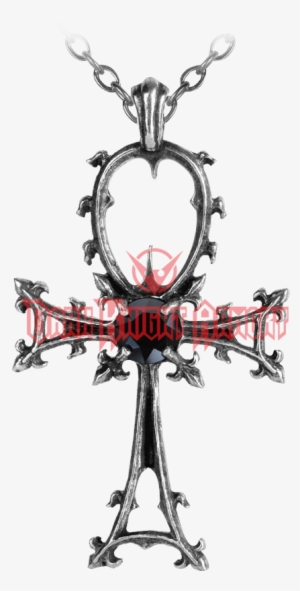 Gothic Ankh Pendant - Alchemy Gothic Ankh Pendant Necklace
