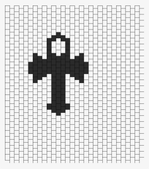 Peyote Ankh Bead Pattern - Vampire Hama Beads