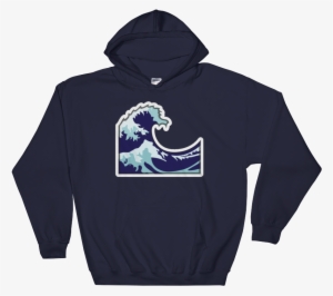 Water Wave-just Emoji - Super Depressed Hoodie