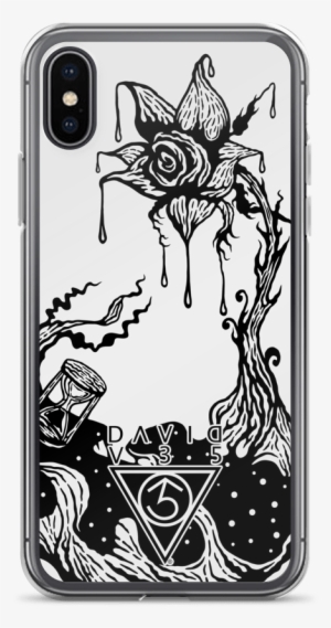Time And Love Iphone Case Black Rose
