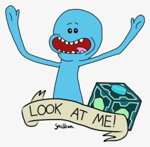 Mr Meeseeks Png - Look At Me Cartoon