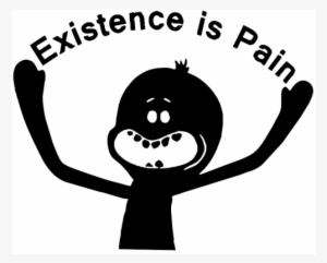 Banner Royalty Free Stock Existence Is Pain Rick And