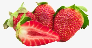 Strawberries With Leaves Png Image - Strawberries Png