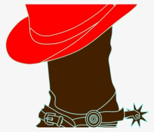Red Clipart Cowgirl Hat - Pink Cowgirl Boots Clipart