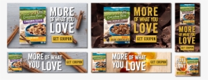 Web Banners - - Cascadian Farm Organic Granola Cereal, Cinnamon Raisin