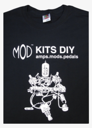 Front View Of Product - T-shirt - Mod Kits Diy, Black - X Large
