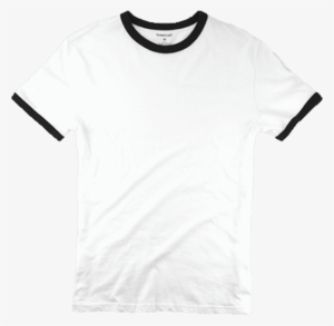 Boxercraft White And Black Short Sleeve Ringer Tee - Active Shirt