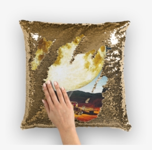 To The Moon And Never Back ﻿sequin Cushion Cover - Cushion