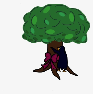 Penguin Tree Drawing Bird Cartoon Free Commercial Clipart - Arbre Png Dibuixos
