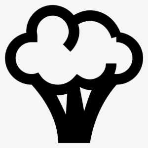 This Is A Picture Of A Piece Of Broccoli With A Puffy - Broccoli