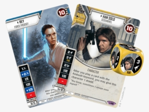 Rey-han - Star Wars Destiny Rey Character Card & Dice