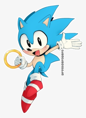 Fanart Classic By Blueblurapple - Cute Sonic Fan Art