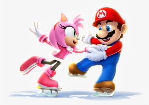 190 Kb Png - Mario X Amy Rose