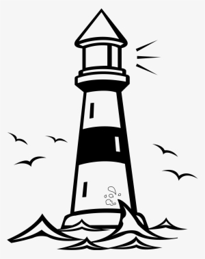 Cliff Clipart Lighthouse - Lighthouse Vector Png