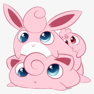 Look At This Pile Of Pudding~ - Igglybuff Jigglypuff Wigglytuff Png