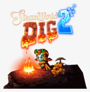 Steamworld Dig 2 Logo Dorothy Cliff - Steamworld Dig 2 Box Art