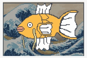 Magikarp Pixel Art - Cartoon