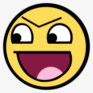 File - Badsmiley - Svg - Derp Awesome Face