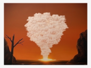 Mushroom Cloud From A Large Explosion In The Desert - Mushroom Cloud