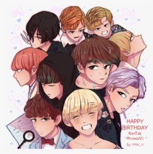 Happy Birthday, Kim Taehyung, My Angel - Kim Taehyung Fanart