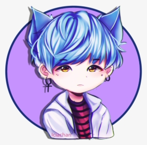 Bts Stickers Suga By Iciachan On Deviantart - Bts Suga Fanart Chibi