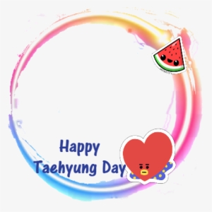 A Twibbon Made For The Celebration Of Kim Taehyung's - V