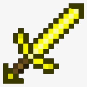 Minecraft Gold Sword Png Download - Minecraft Modded Sword