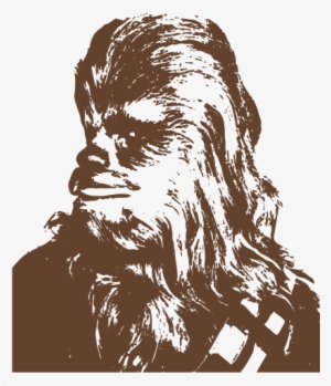 Chewbacca Black & White Png