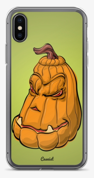 Grumpy Cartoon Pumpkin Iphone Case