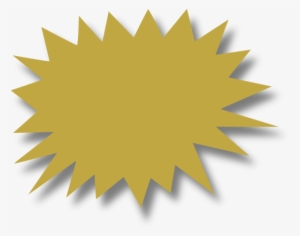 Gold Burst Wshadow Clip Art At Clker - Graphic Design