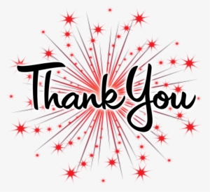 Thank You Fireworks Graphic