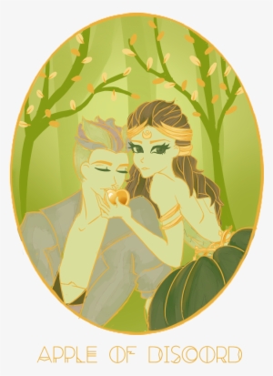 Png Black And White Download Apple Of By Dinobitqueen - Apple Of Discord