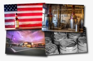 Catoctin Creek Art Collage - Glass Bottle