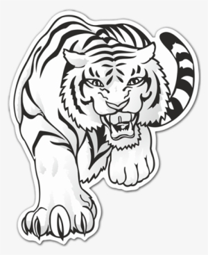 Car & Motorbike Stickers - Tiger Design In Cdr Files
