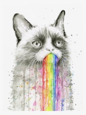 Click And Drag To Re-position The Image, If Desired - Cat In The Rainbow